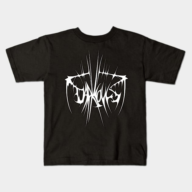 Black Souls Kids T-Shirt by spideywebswing